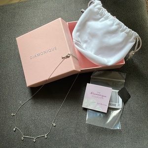 Diamonique necklace Brand New So light-weight and feminine!